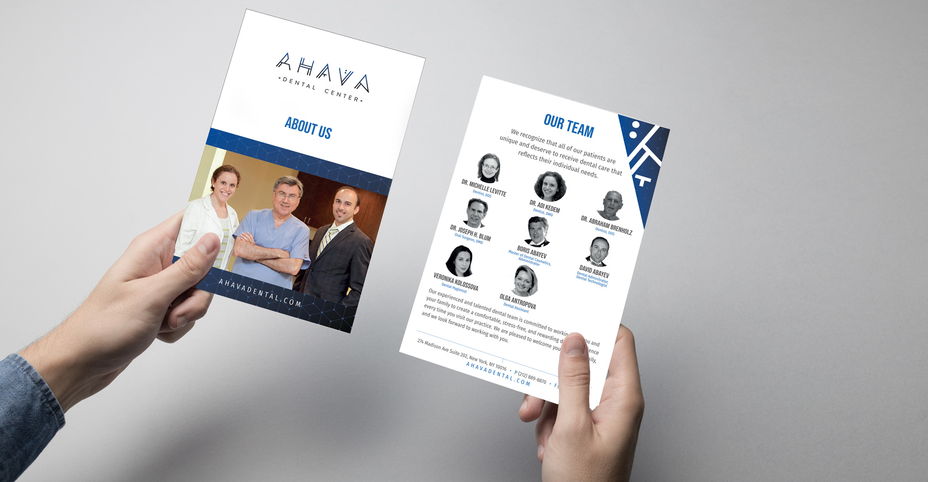 AHAVA team collateral piece