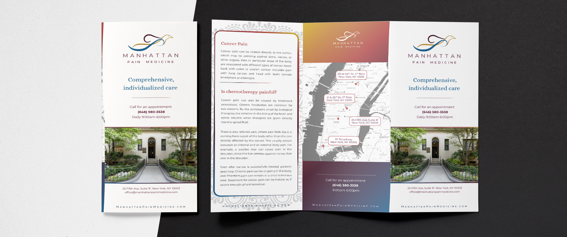 Manhattan Pain Medicine flyer design